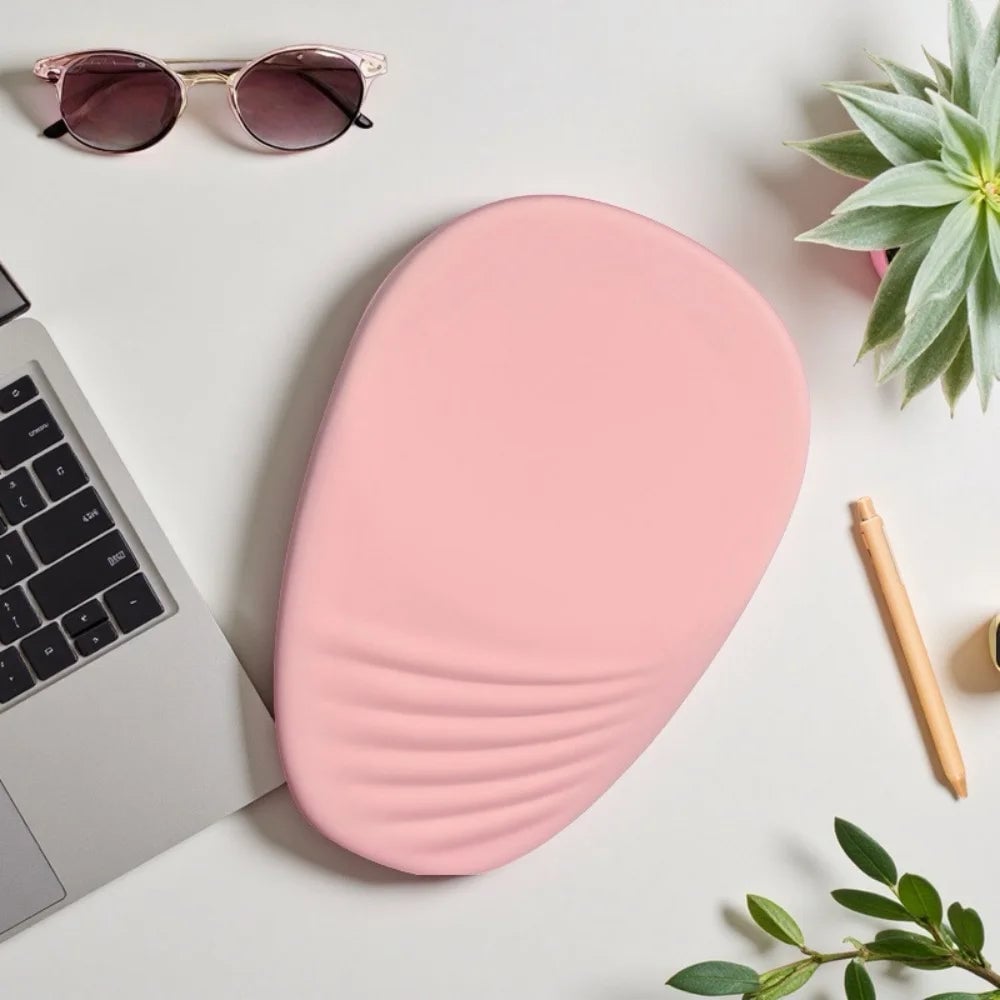 Ergonomic Memory Foam Wrist Rest Mouse Pad - Non-Slip Computer Support