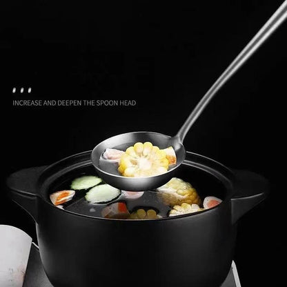 304 Stainless Steel Wok Spatula & Slotted Turner Rice Spoon Set