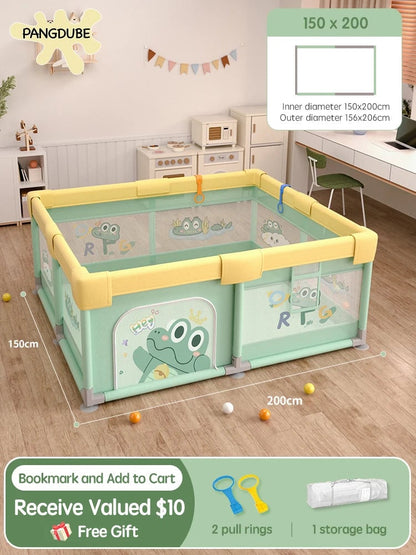 Panda Baby Playpen 4 Adjustable Sizes Activity Gym Safety Fence