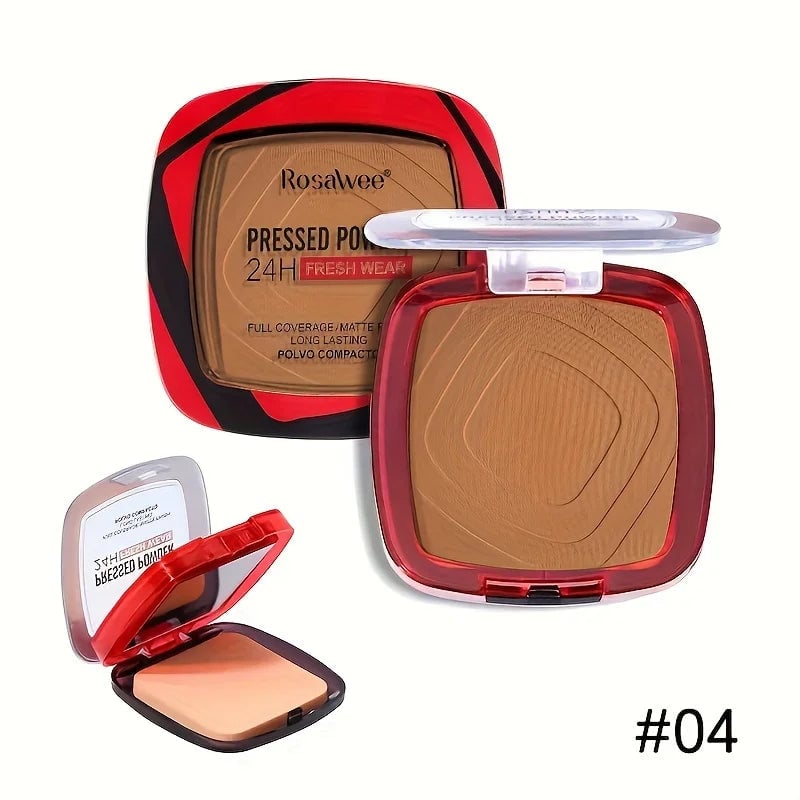 24H Matte Pressed Powder Foundation - Full Coverage Oil Control