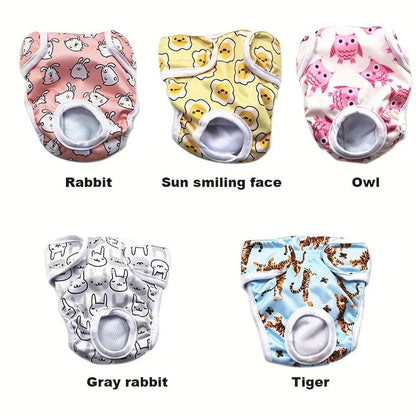 Reusable Washable Dog Diapers - Leak Proof Absorbent Pet Pants