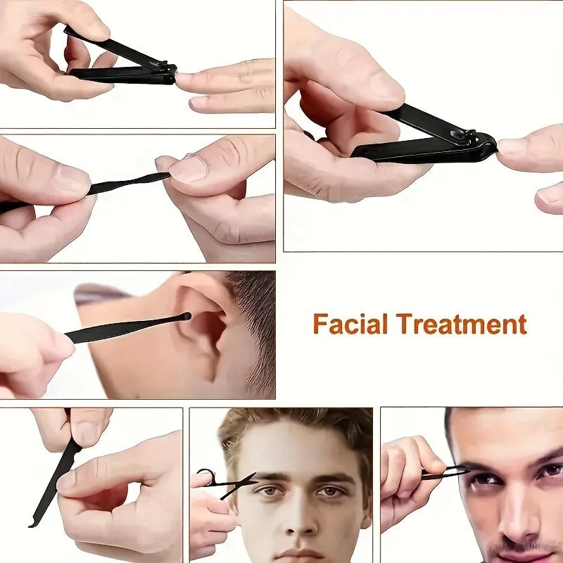 Professional Nail Clippers Kit 7-24pcs Ultra Sharp Fingernail Toenail