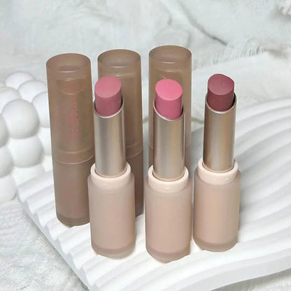 Waterproof Velvet Matte Lipstick - Moisturizing Nude Apricot Lip Tint