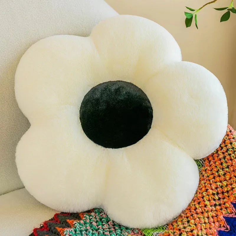 Round Thick Soft Nap Cloth Floor Cushion - Winter Chair Pillow