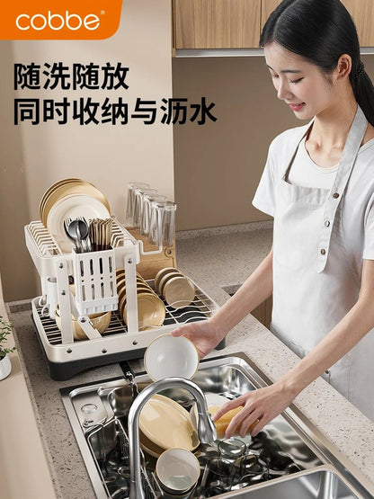 Multifunctional Kitchen Dish Drying Rack Countertop Organizer
