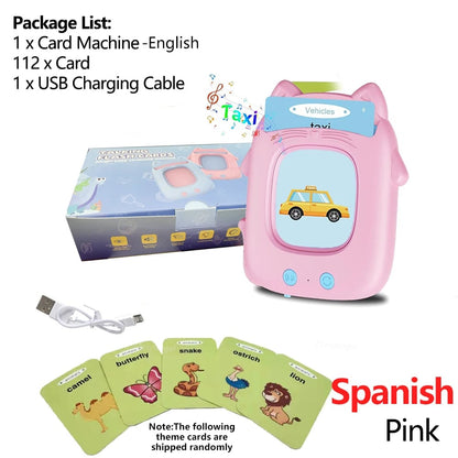Multilingual Talking Flashcards Machine - English Spanish Italian Arabic