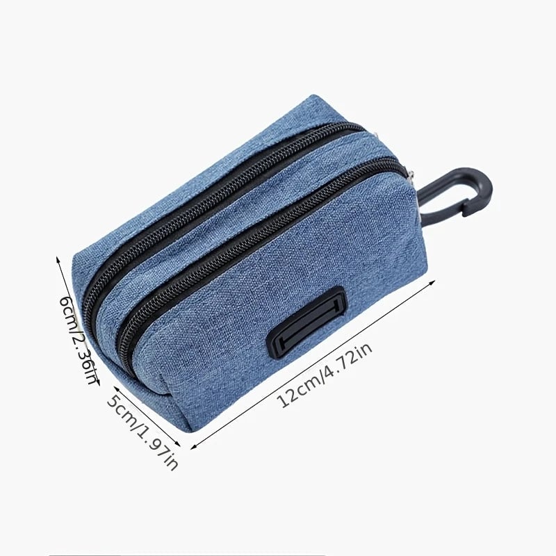 Portable Dog Poop Bag Holder Dispenser with Treat Storage Pet Waste