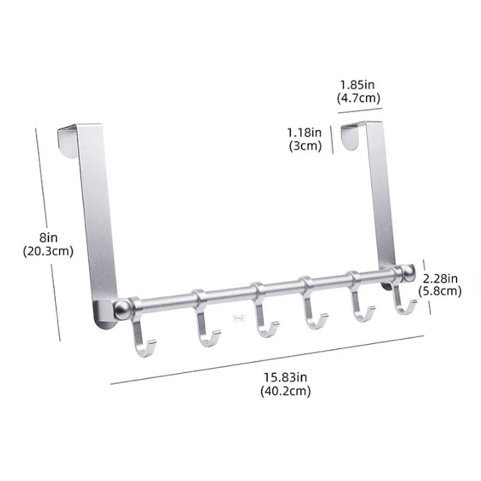 Premium Aluminum Door Hook - Matte Gold/Black/Silver Bathroom Robe