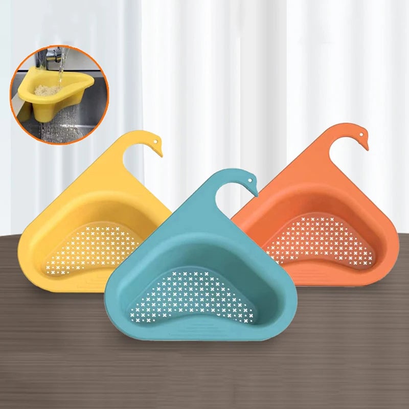 Swan-Shaped Kitchen Sink Drain Strainer Basket Food Catcher Filter
