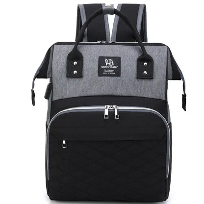 Large Waterproof Maternity Backpack USB Charging Port Nappy Bag
