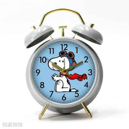 Silent Snoopy Cartoon Alarm Clock - Student Desktop Timepiece Gift