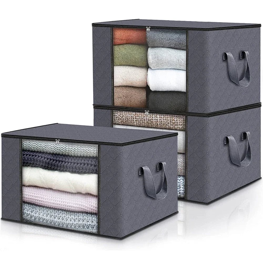 Large Quilt Storage Bag - Clothing Organizer for Bedding & Moving