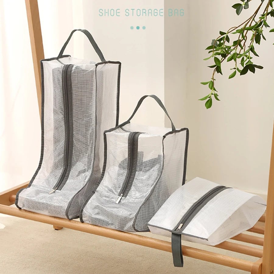 Portable Boot Storage Bag Dust Cover for Tall Short Boots Travel